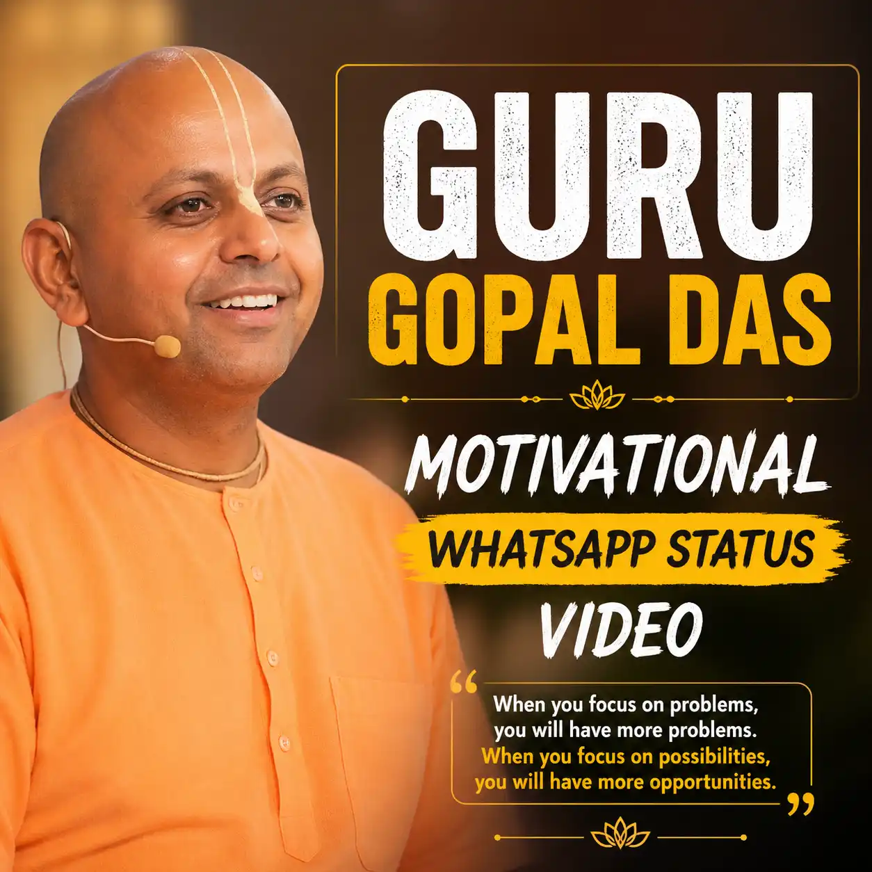 Guru Gopal Das Motivational Whatsapp Status Video