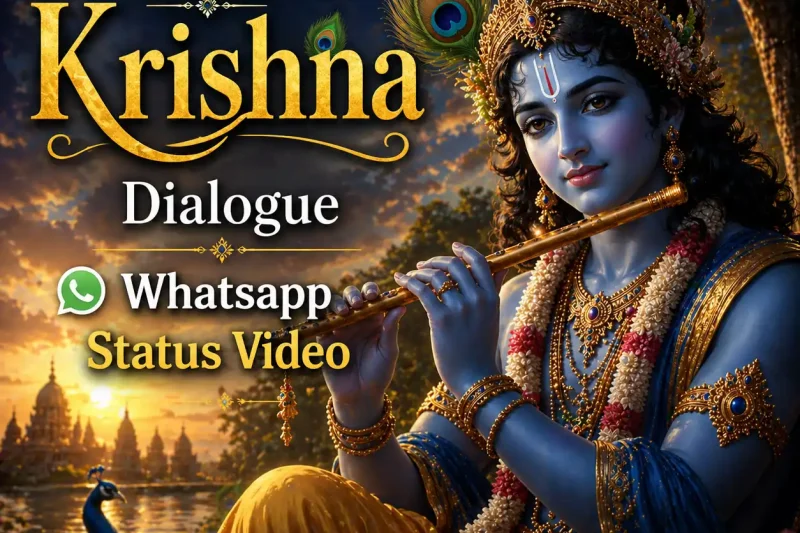 Lord Krishna Dialogue Whatsapp Status Video