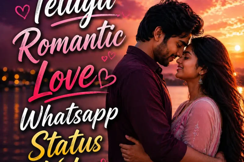 Telugu Romantic Love Whatsapp Status Video