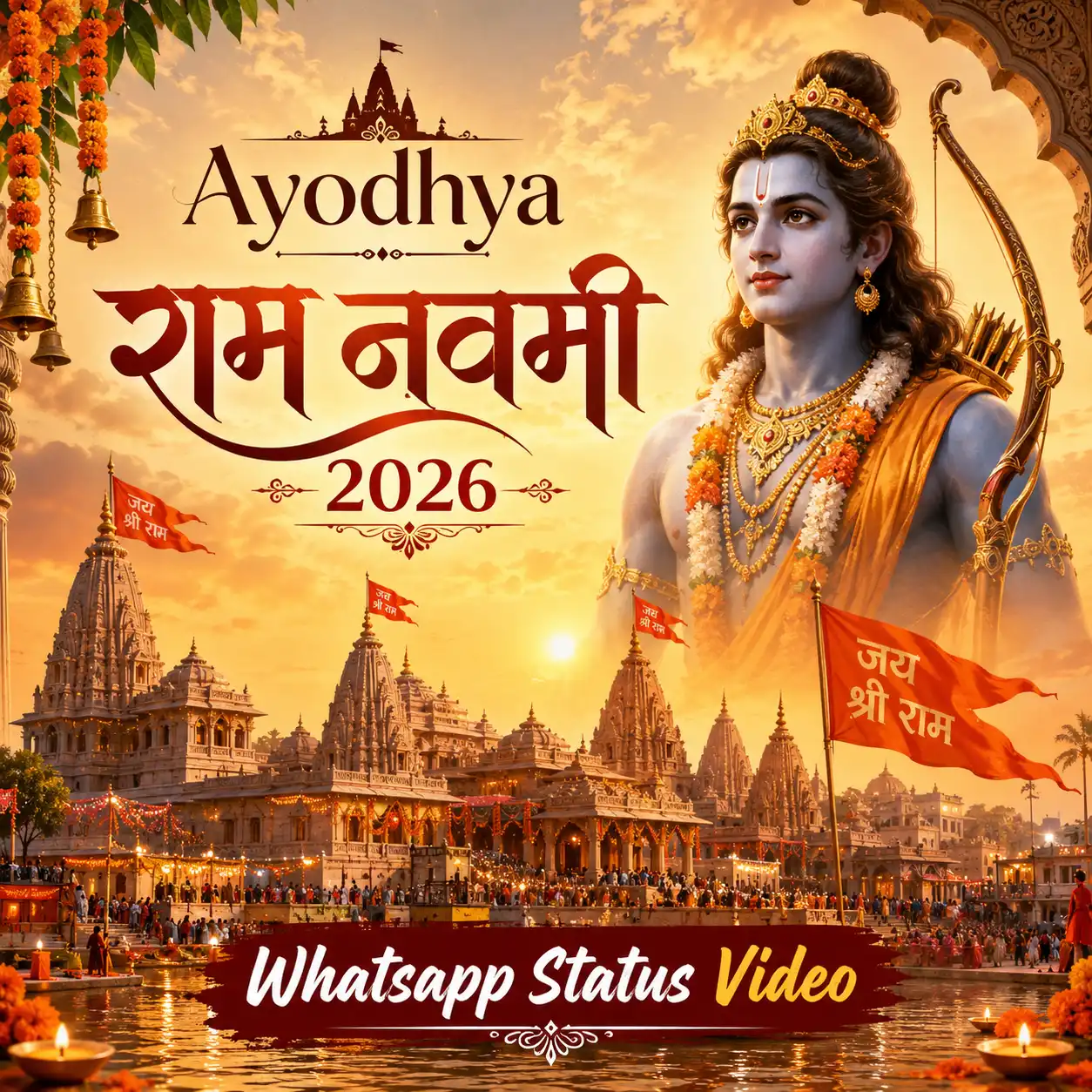 Ayodhya Ram Navami 2026 Whatsapp Status Video