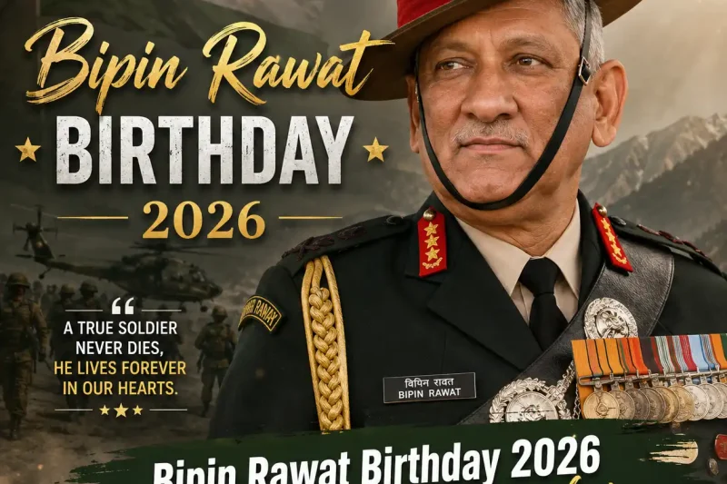 Bipin Rawat Birthday 2026 Whatsapp Status Video