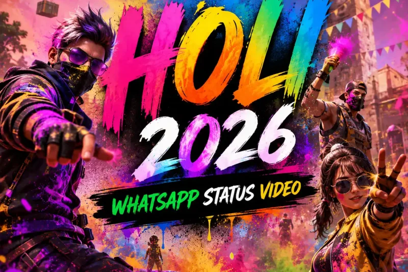 Free Fire Holi 2026 Whatsapp Status Video