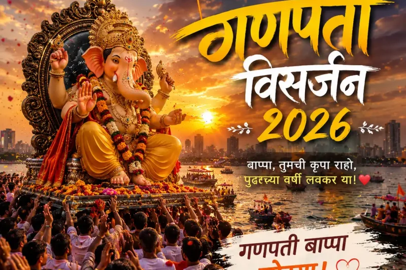 Ganpati Visarjan 2026 Whatsapp Status Video