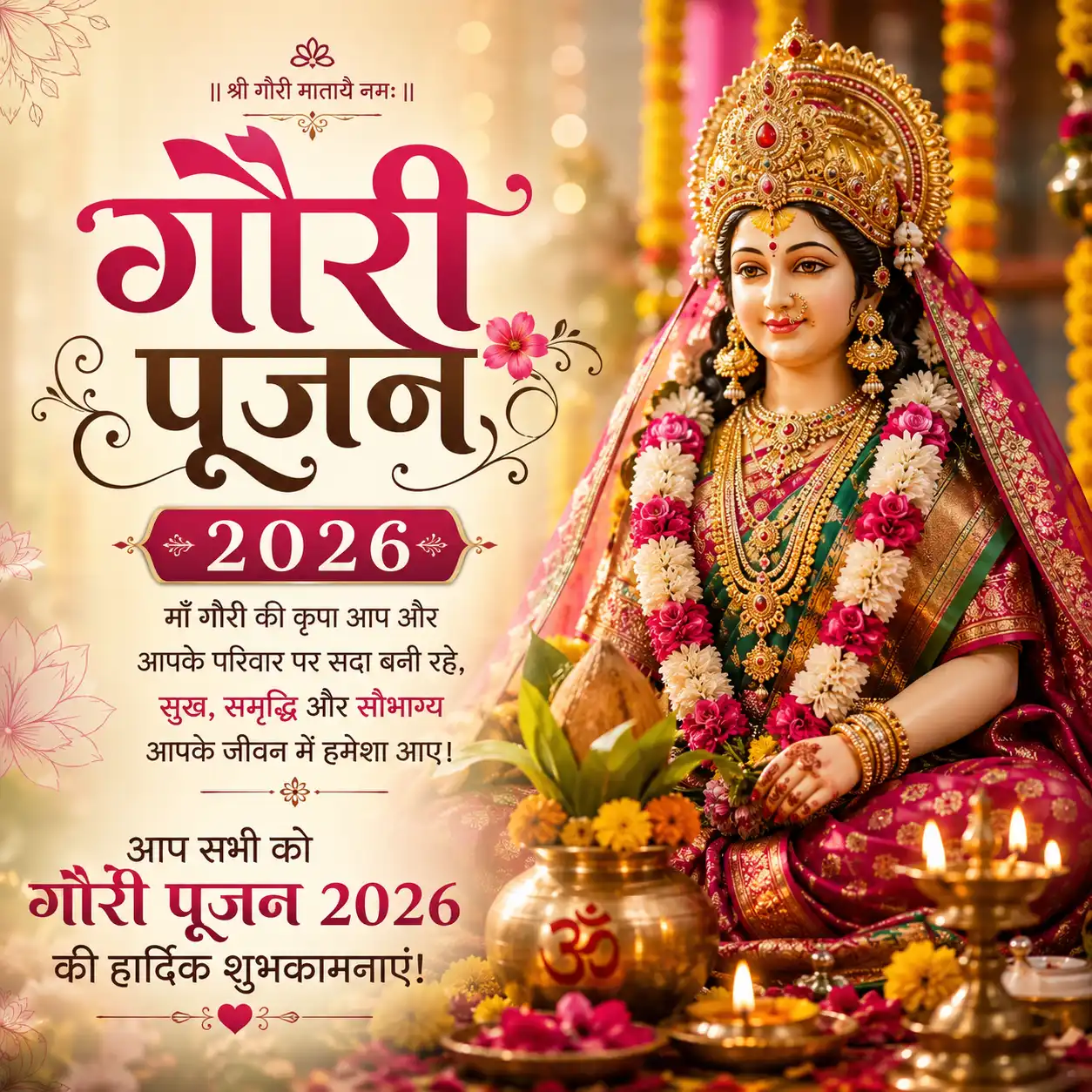 Gauri Pujan 2026 Whatsapp Status Video