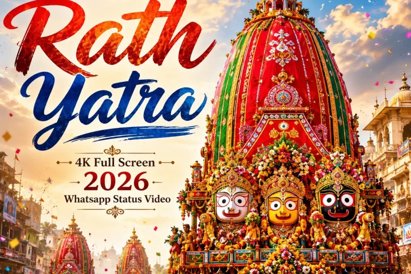 Happy Rath Yatra 4K Full Screen 2026 Whatsapp Status Video