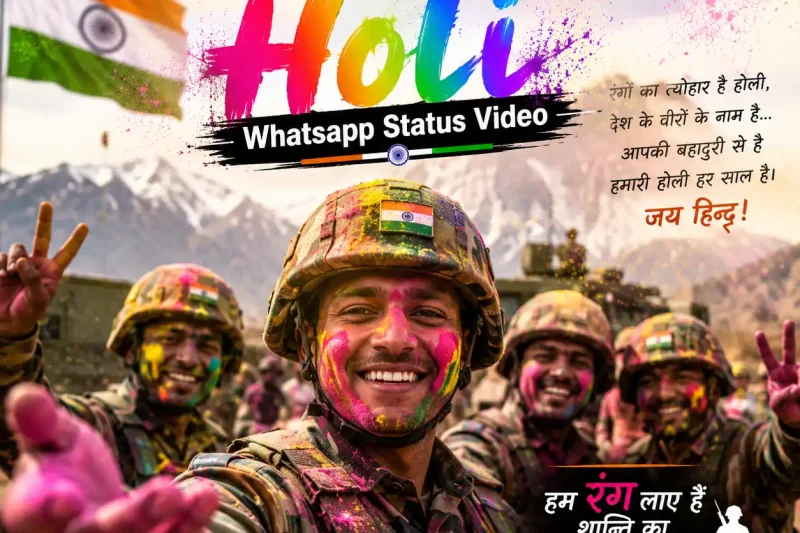 Indian Army Holi Whatsapp Status Video