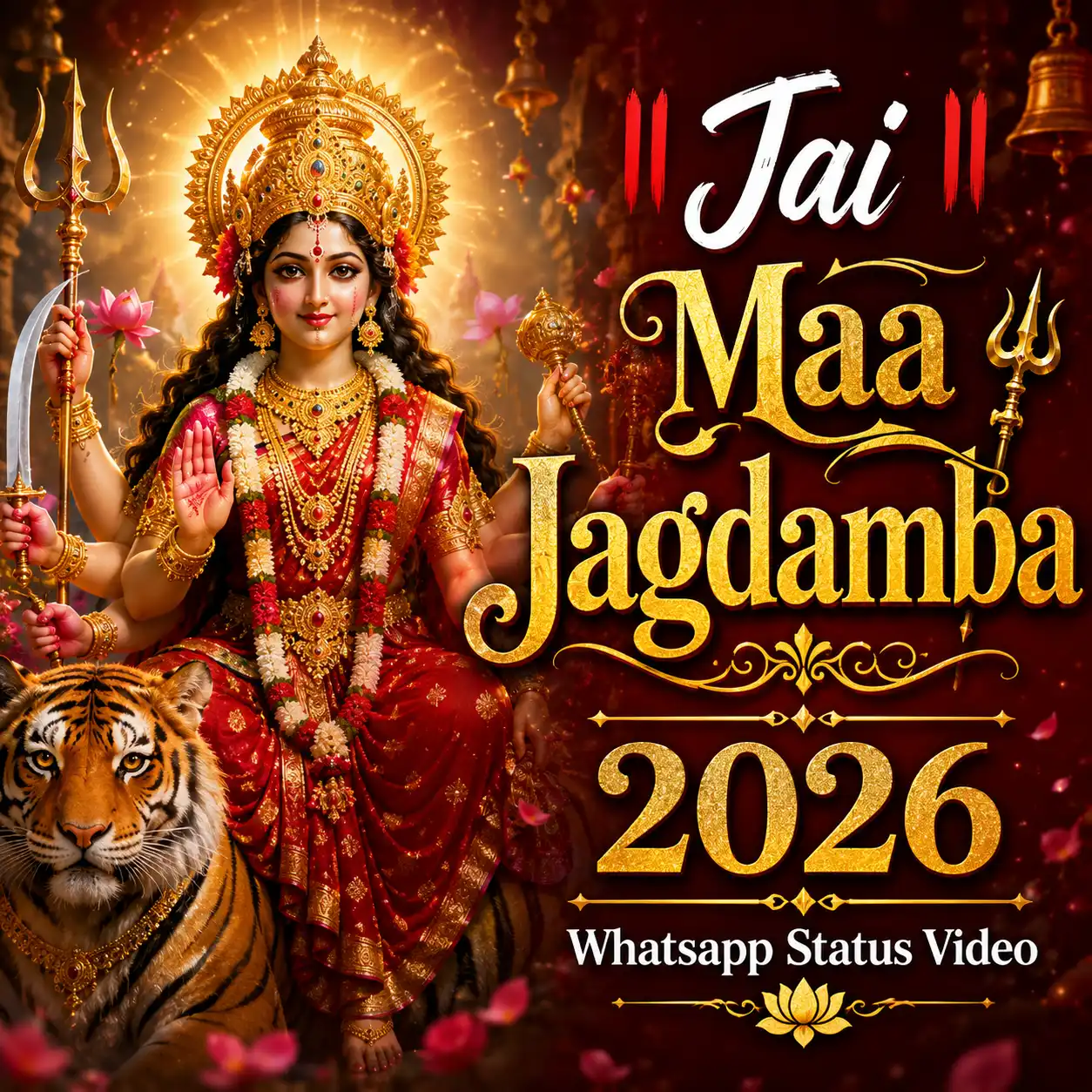 Jai Maa Jagdamba 2026 Whatsapp Status Video