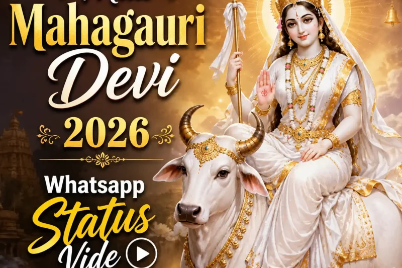 Maa Mahagauri Devi 2026 Whatsapp Status Vide
