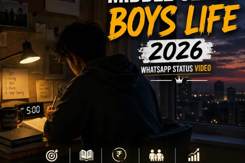 Middle Class Boys Life 2026 Whatsapp Status Video