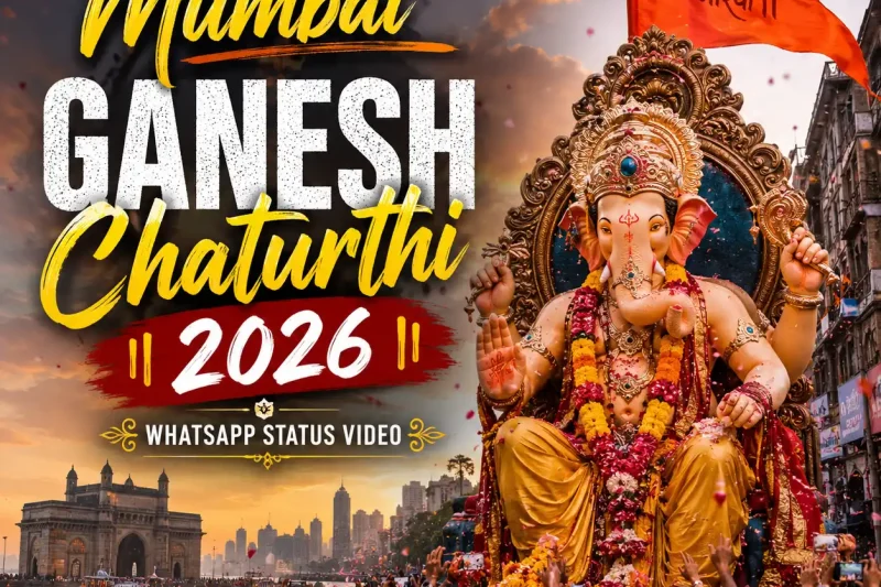 Mumbai Ganesh Chaturthi 2026 Whatsapp Status Video