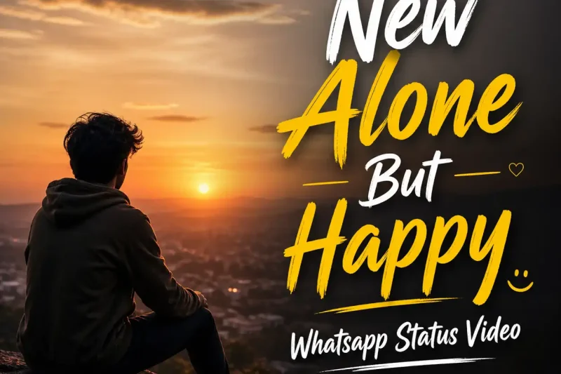 New Alone But Happy Whatsapp Status Video