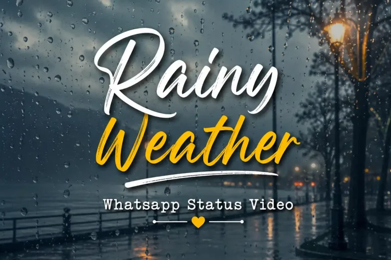 Rainy Weather Whatsapp Status Video