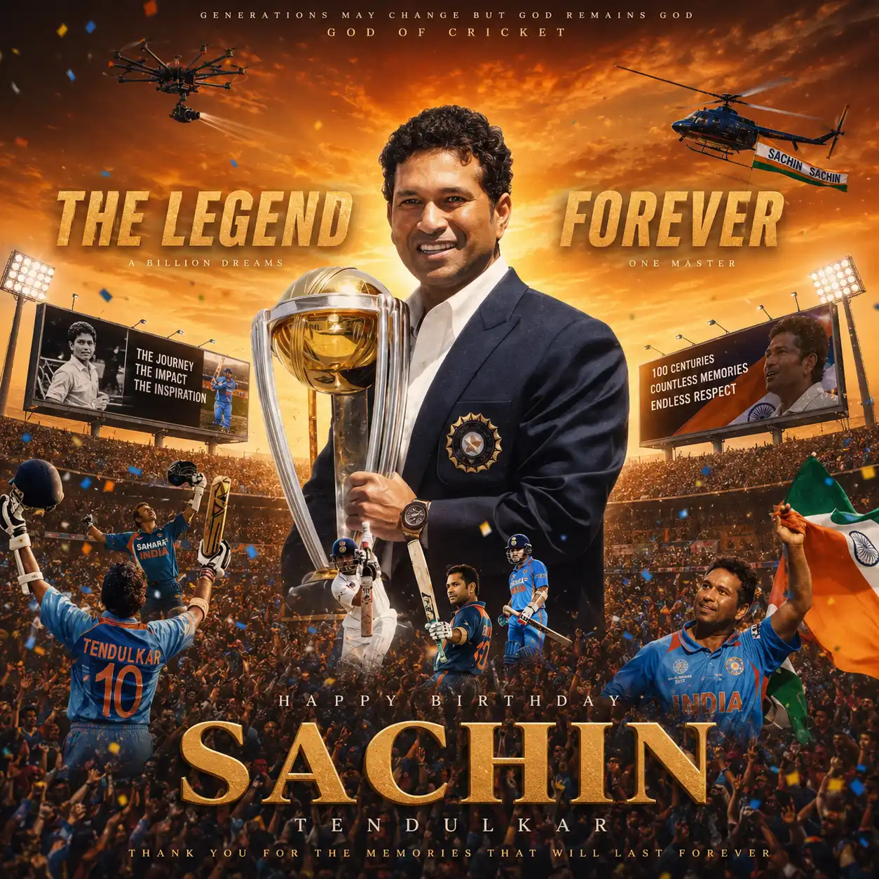Sachin Tendulkar Birthday 2026 Whatsapp Status Video