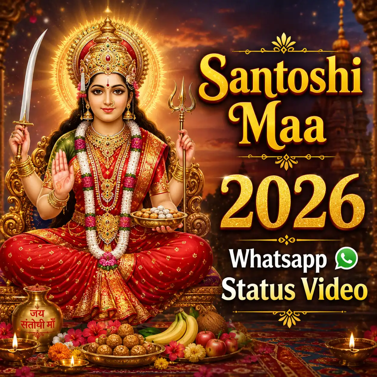 Santoshi Maa 2026 Whatsapp Status Video