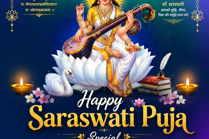 Saraswati Puja Special Whatsapp Status Video