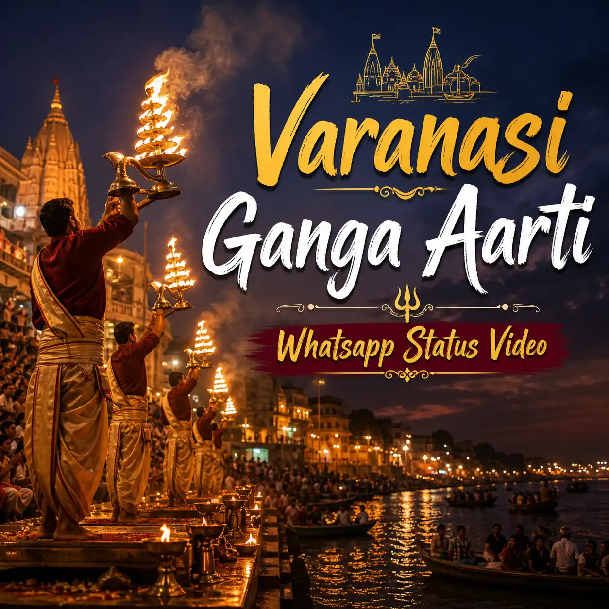 Varanasi Ganga Aarti Whatsapp Status Video