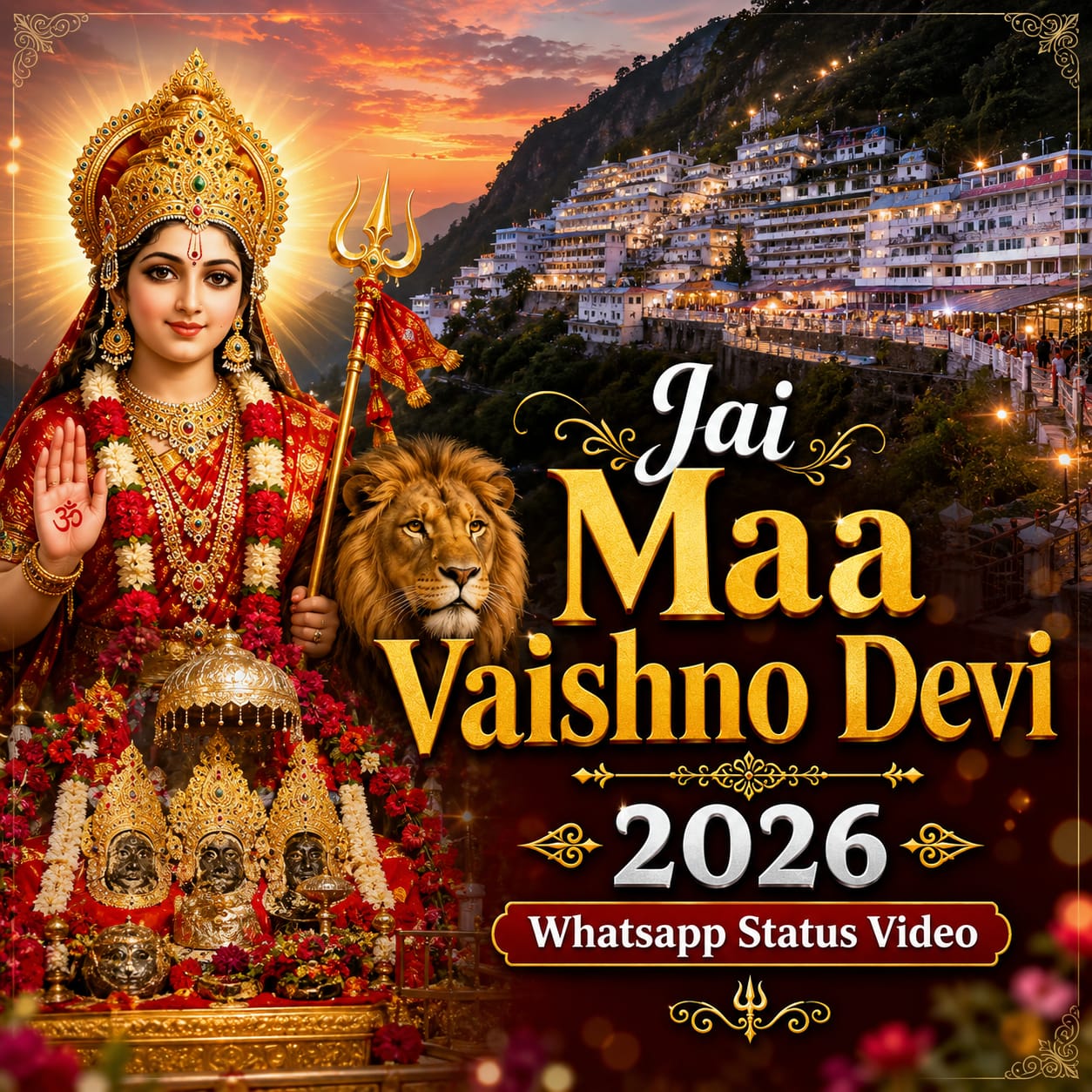 Jai Maa Vaishno Devi 2026 Whatsapp Status Video