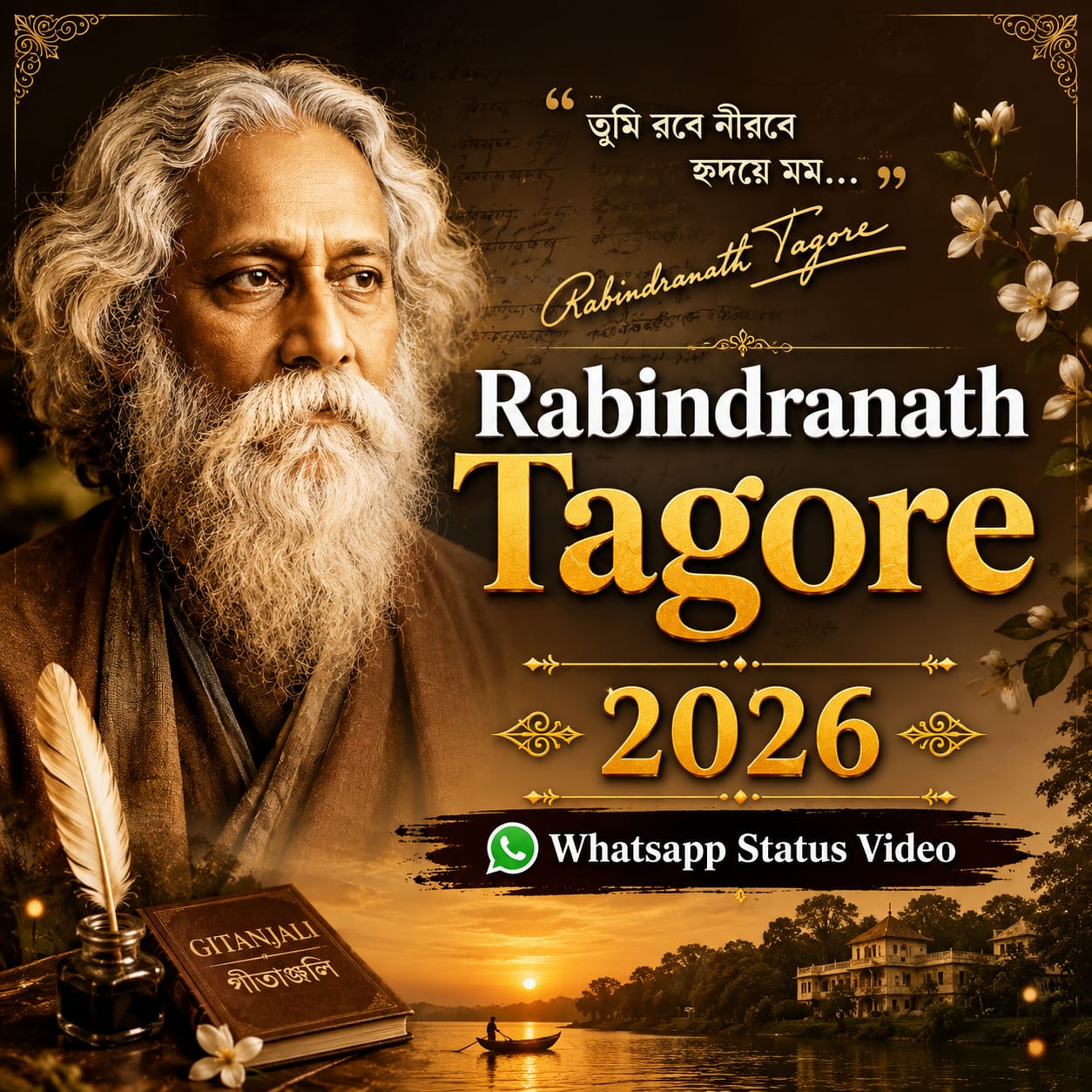 Rabindranath Tagore 2026 Whatsapp Status Video