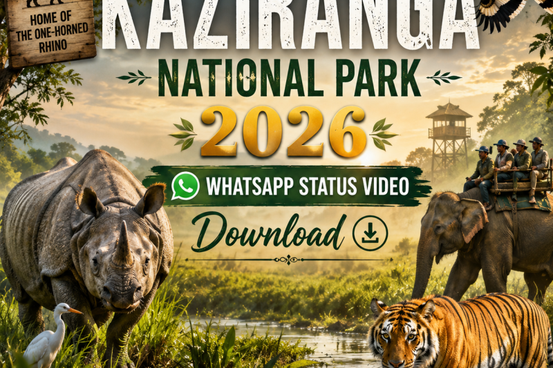 Kaziranga National Park 2026 Whatsapp Status Video Download