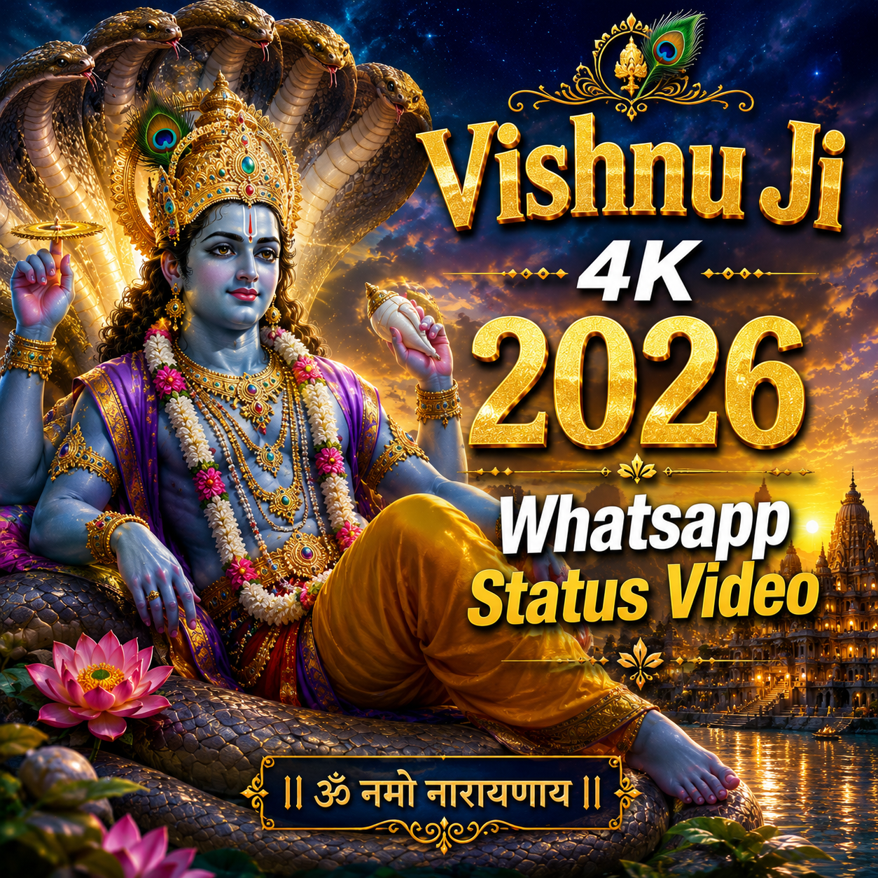Vishnu Ji 4k 2026 Whatsapp Status Video
