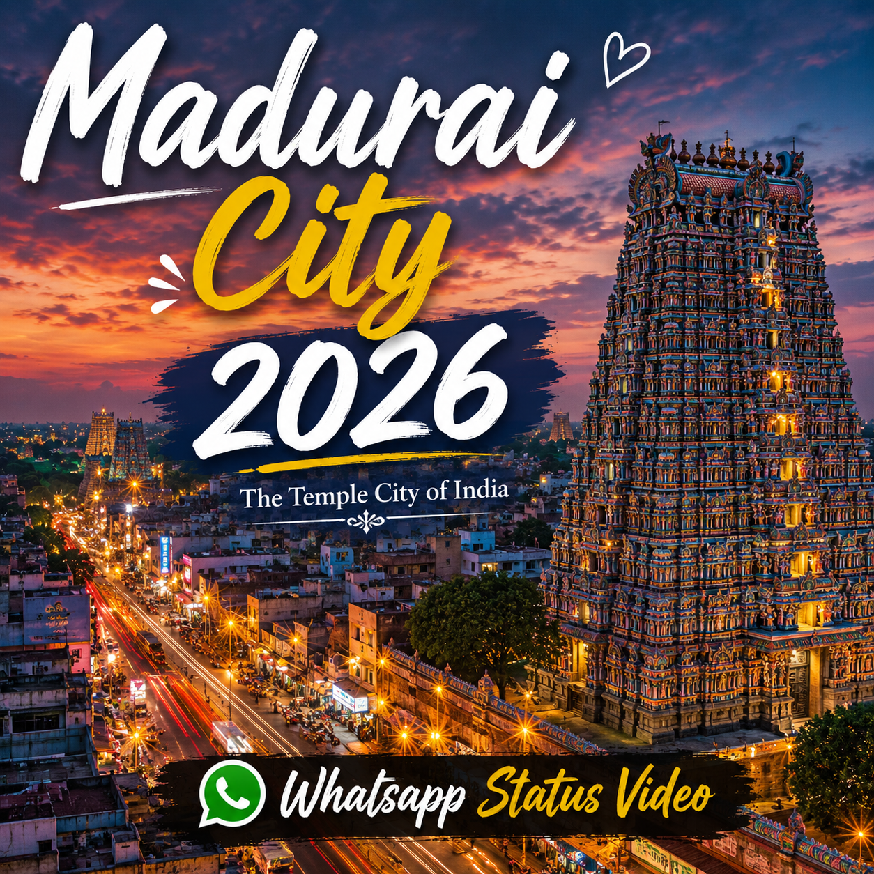 Madurai City 2026 Whatsapp Status Video