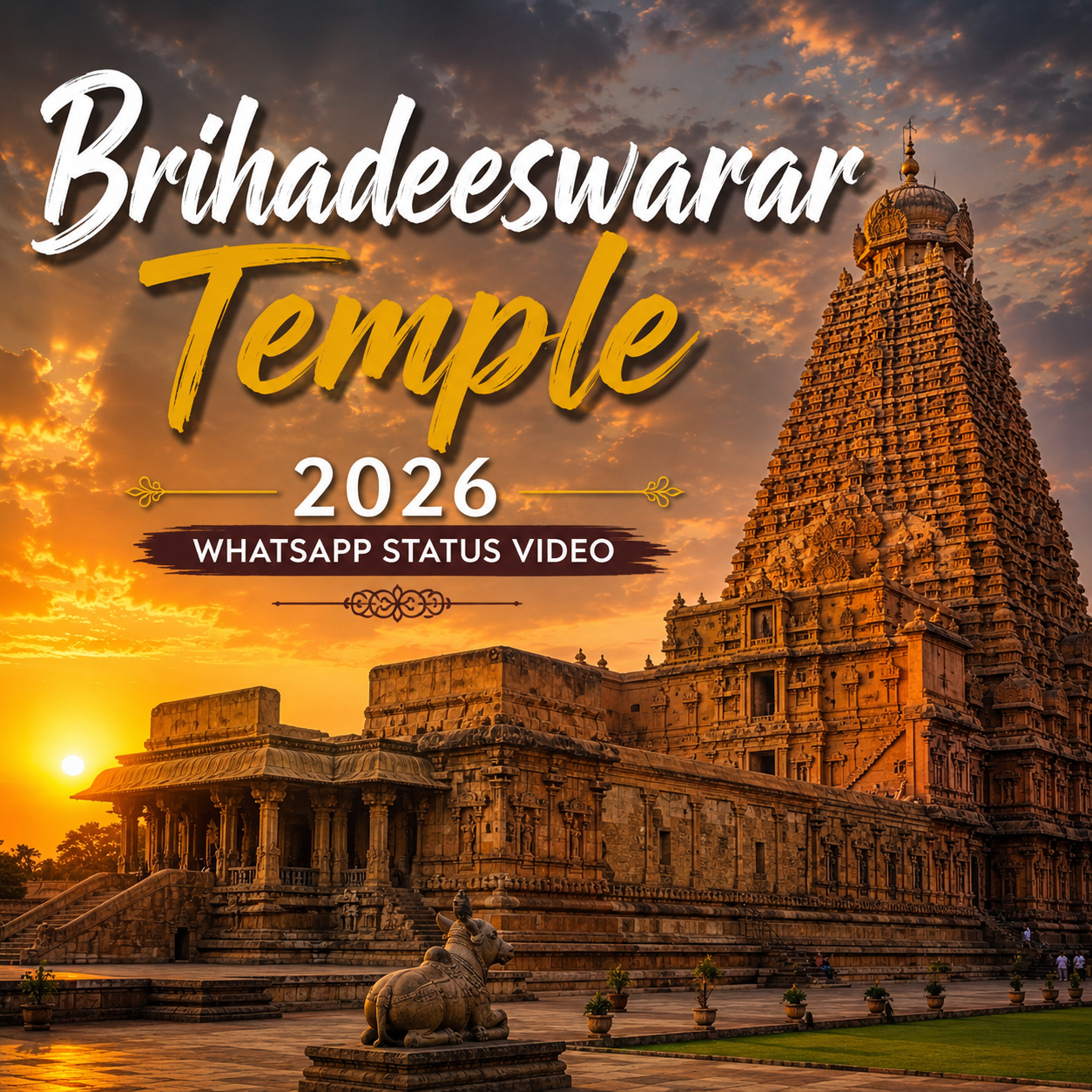 Brihadeeswarar Temple 2026 Whatsapp Status Video
