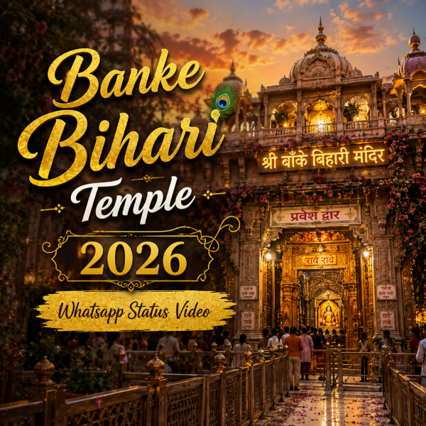 Banke Bihari Temple 2026 Whatsapp Status Video